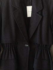 Vintage Anne Klein Wool Cinched Trench