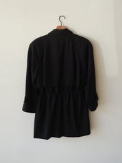 Vintage Anne Klein Wool Cinched Trench