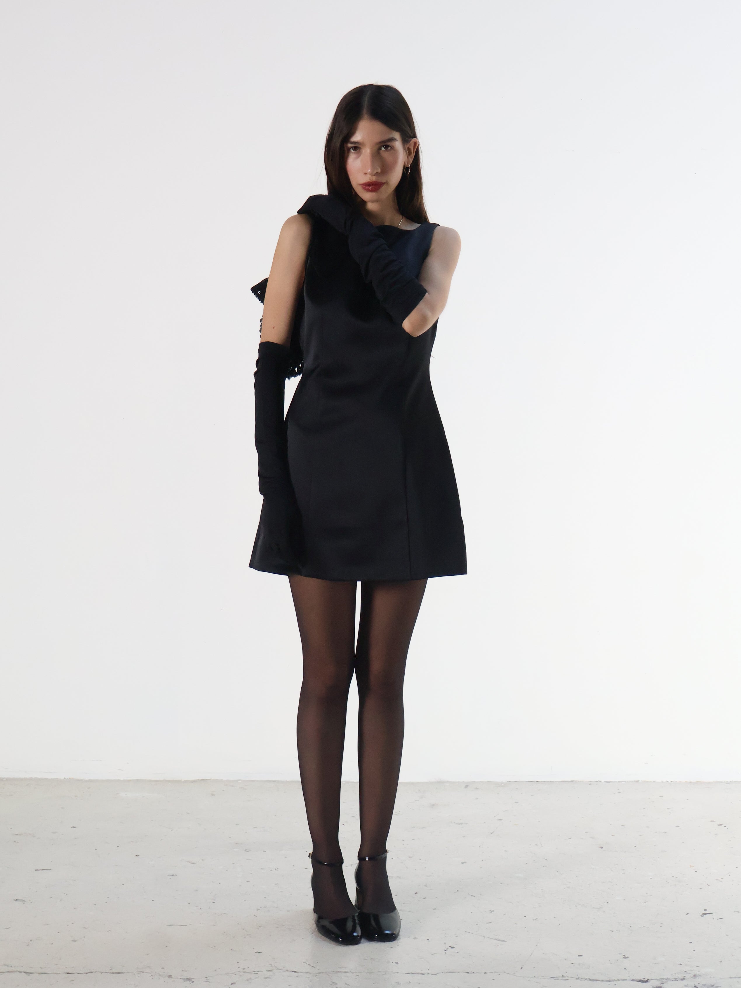 Black Alisanne Mini Dress