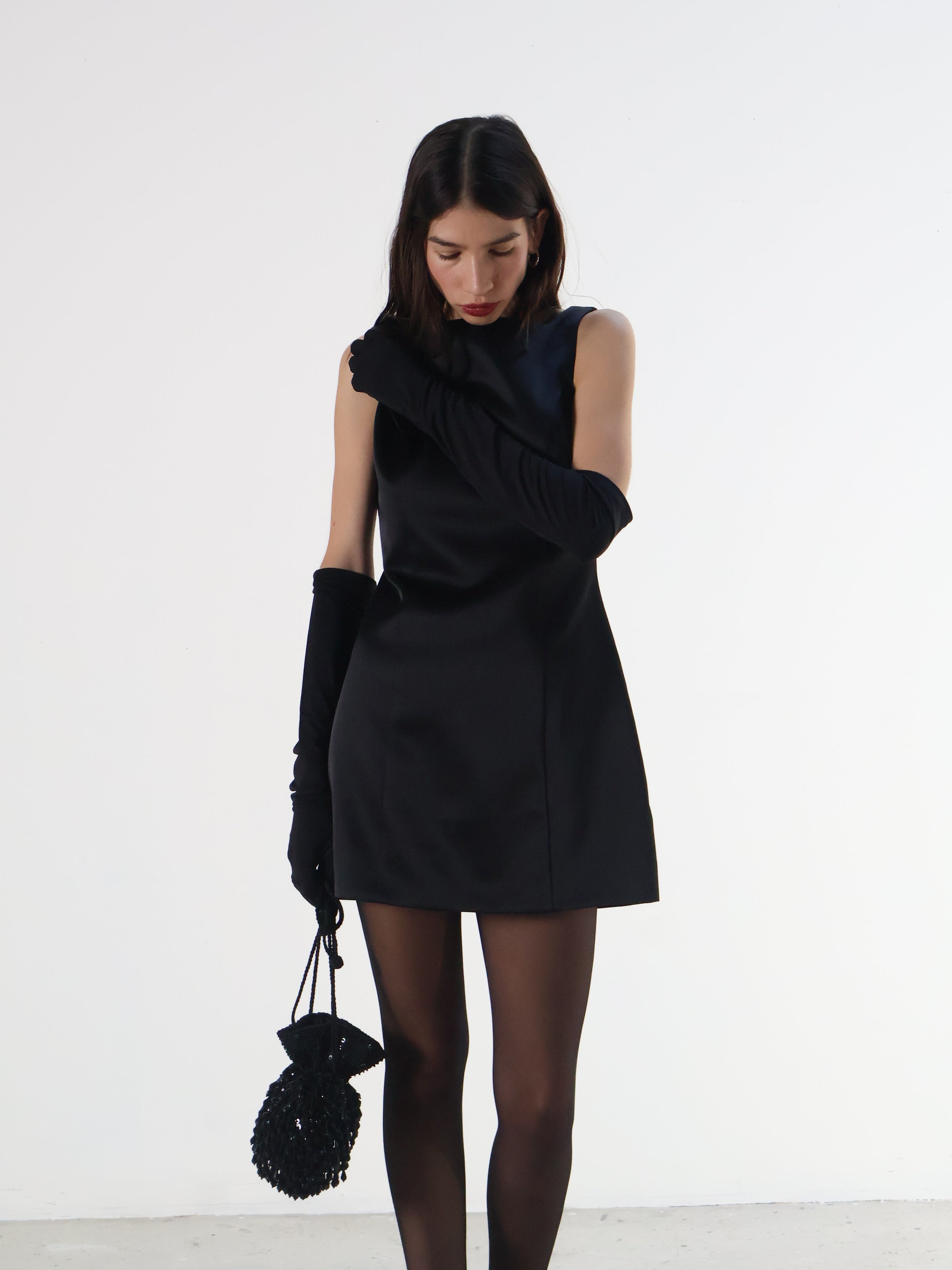 Black Alisanne Mini Dress