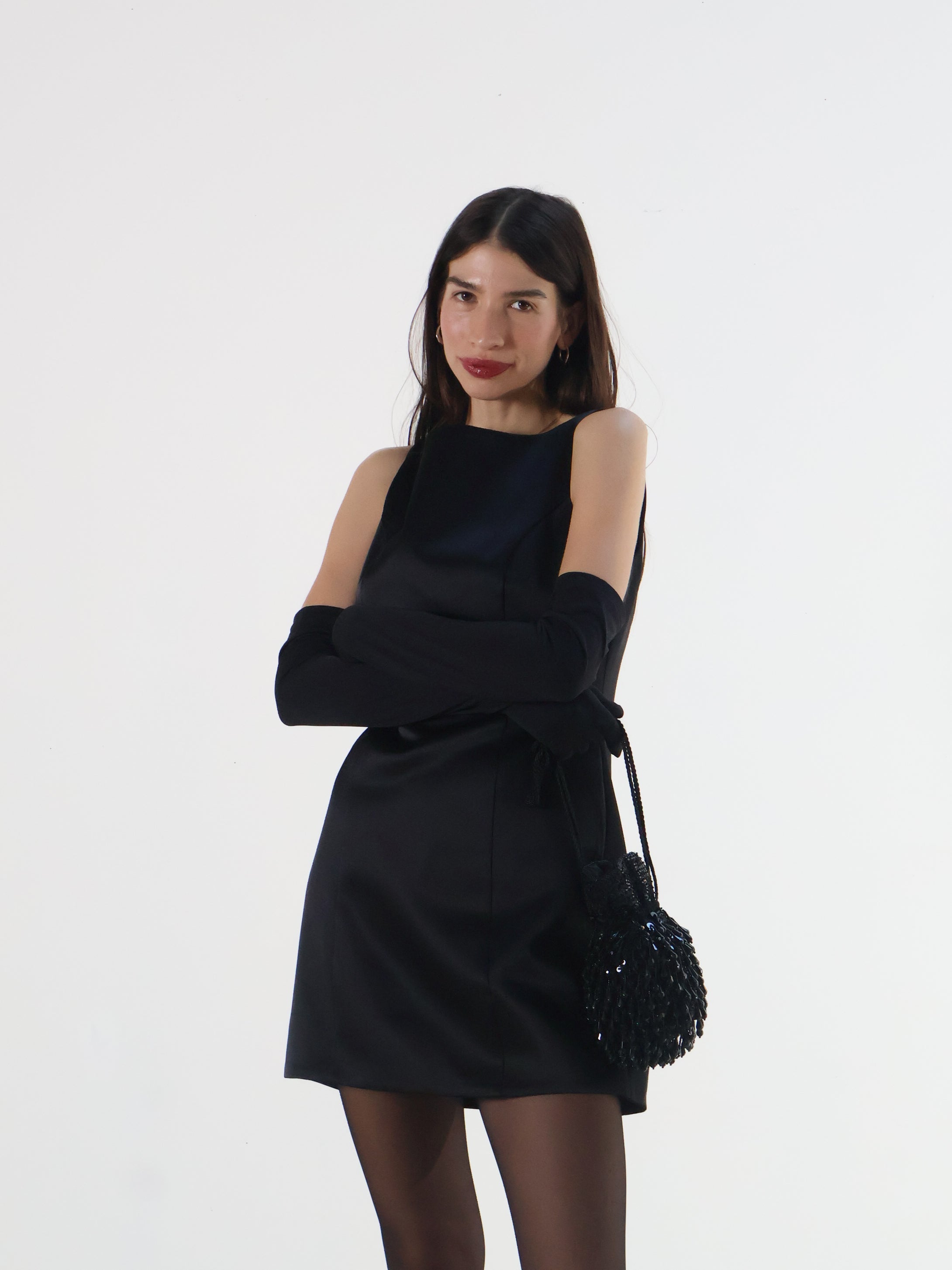 Black Alisanne Mini Dress
