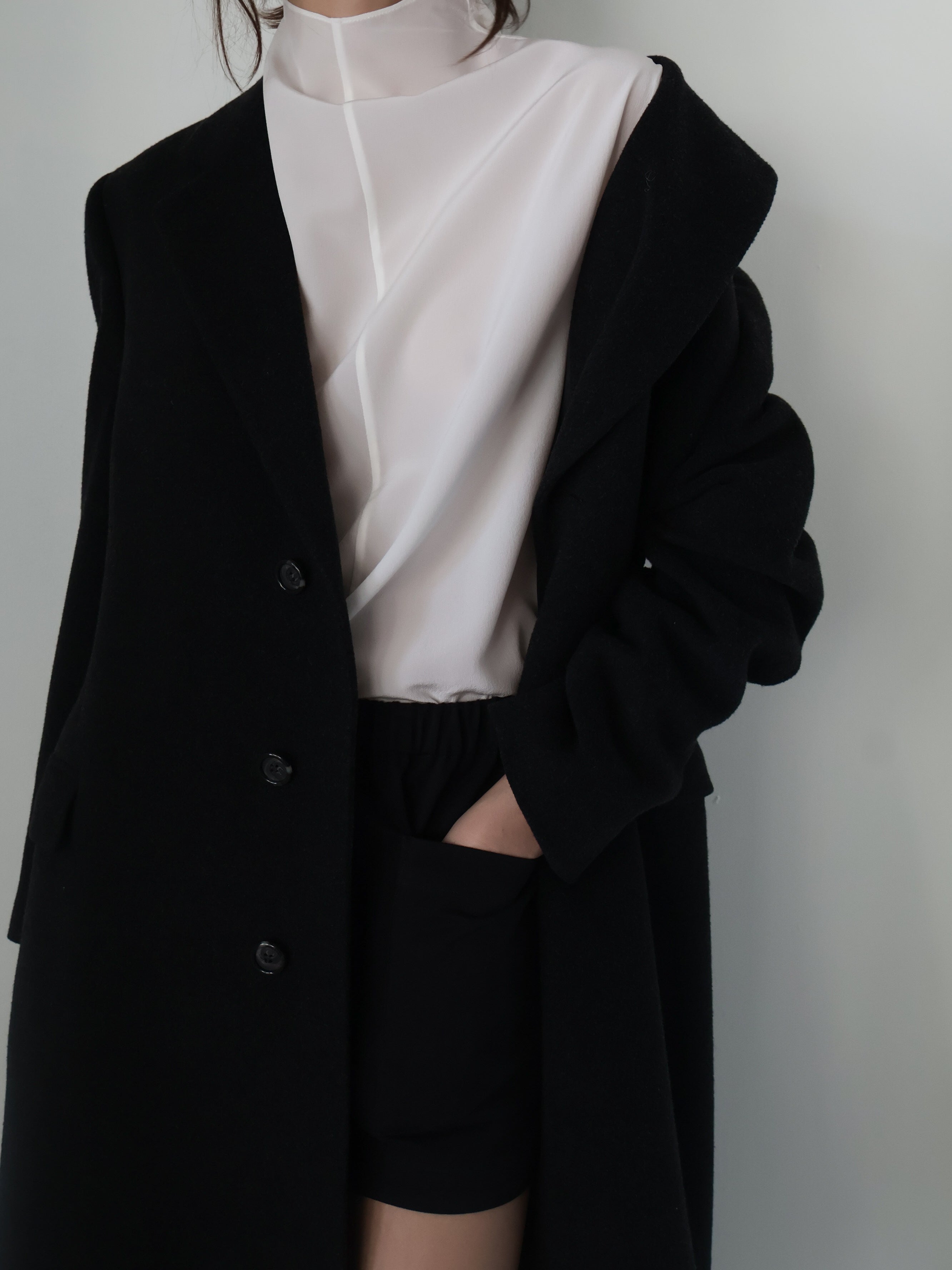 Rue Sophie Allard Silk Mock Neck Top
