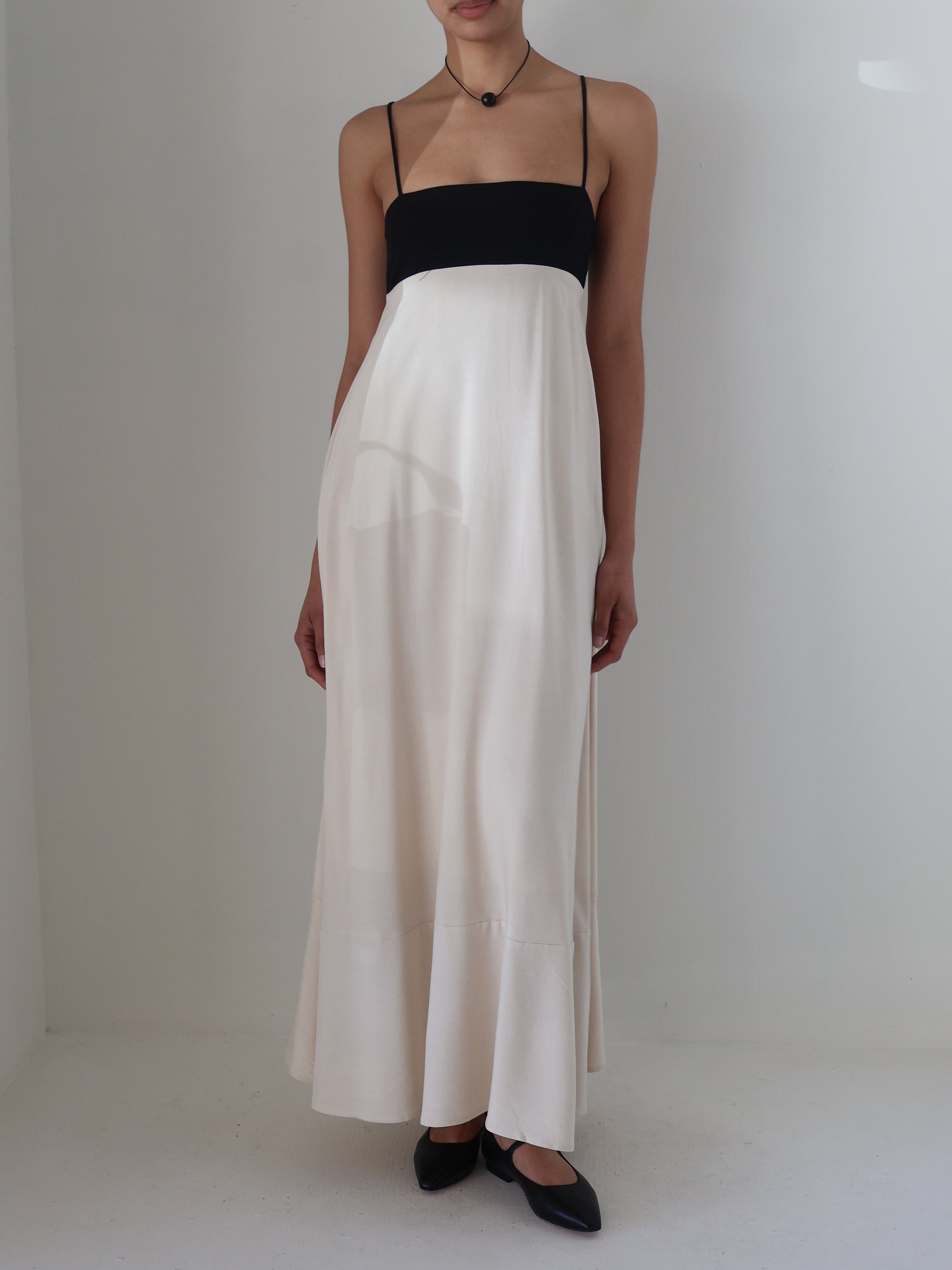 Ecru Color Block Clove Dress