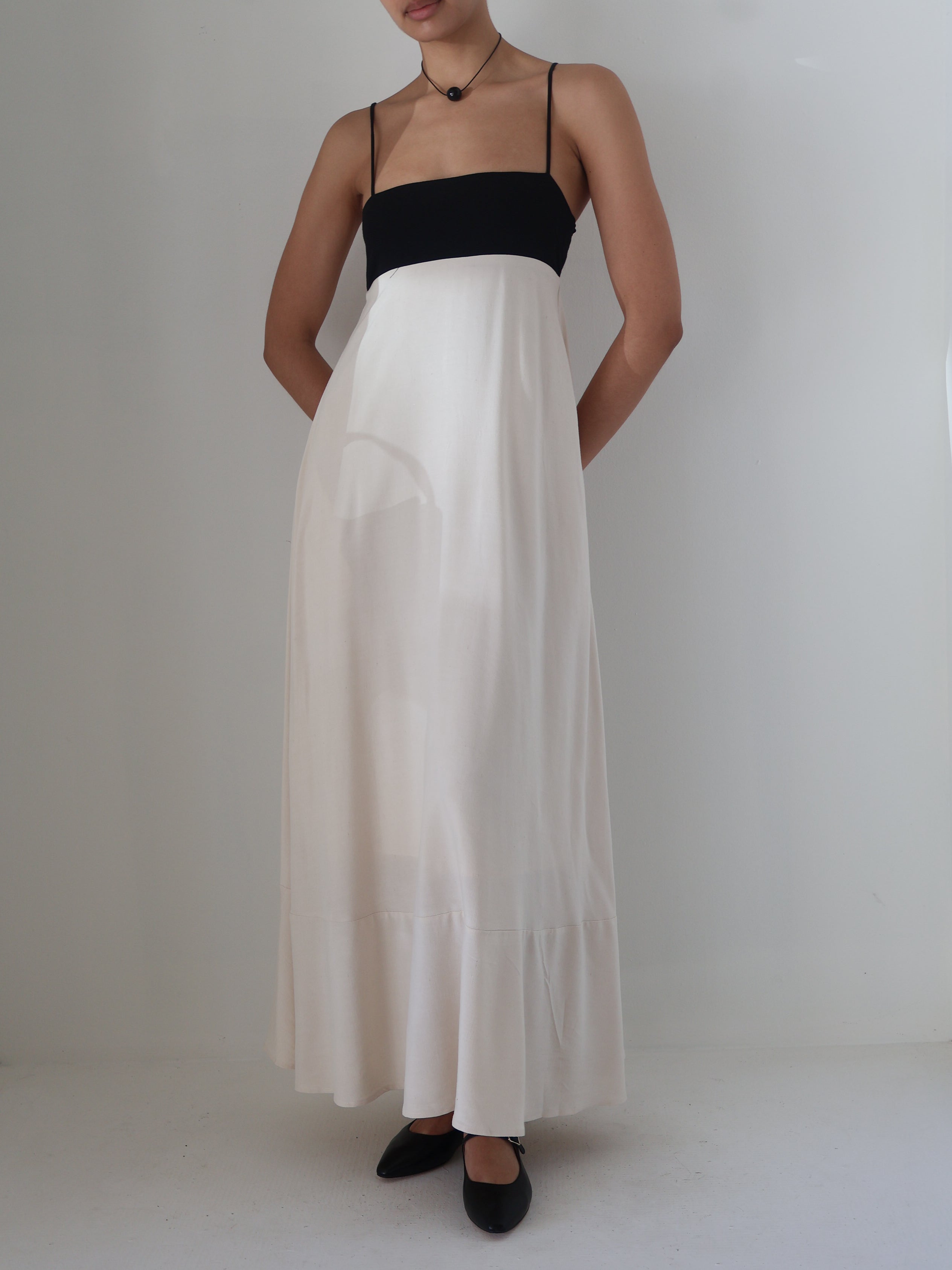 Ecru Color Block Clove Dress