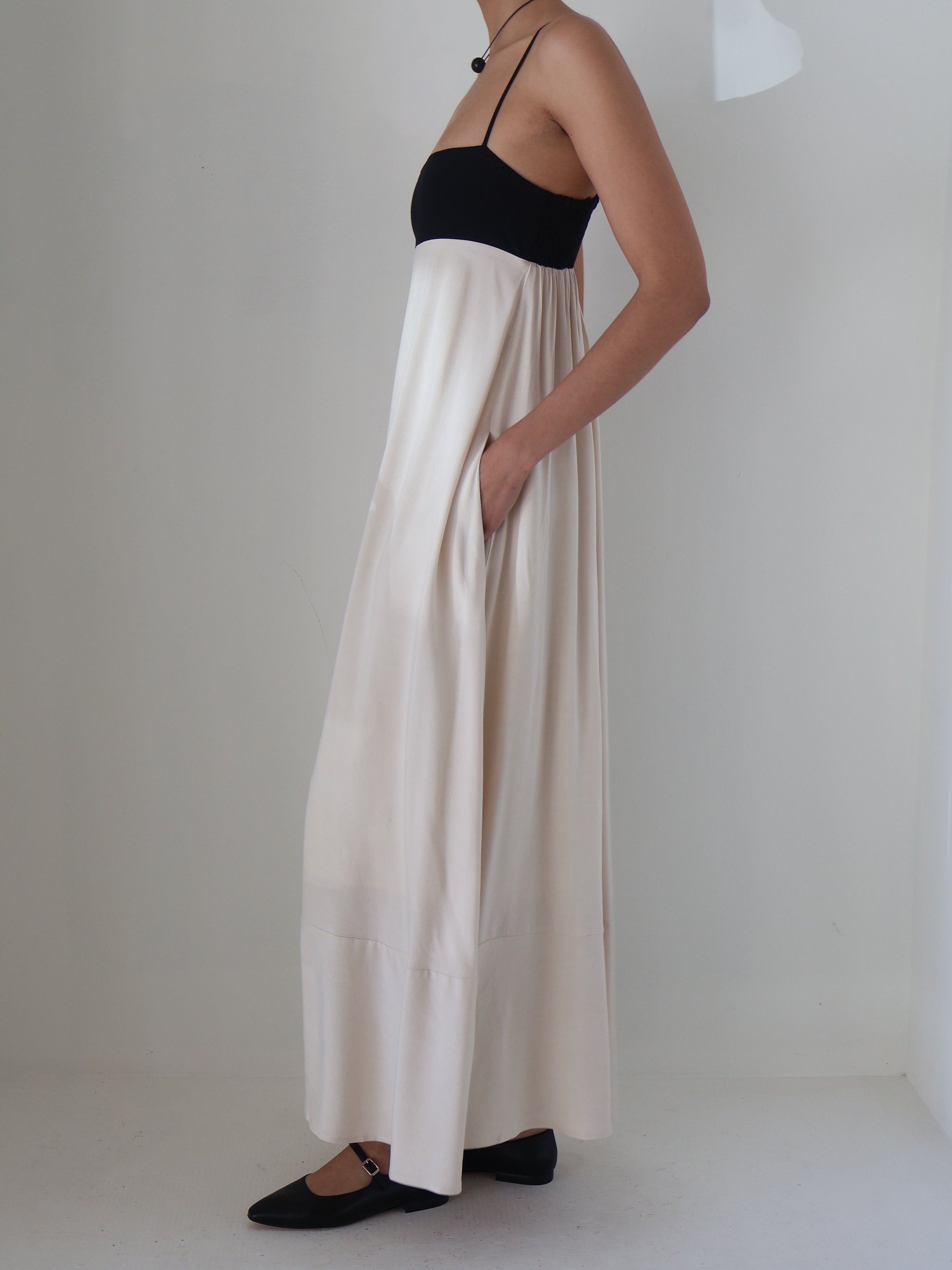 Ecru Color Block Clove Dress