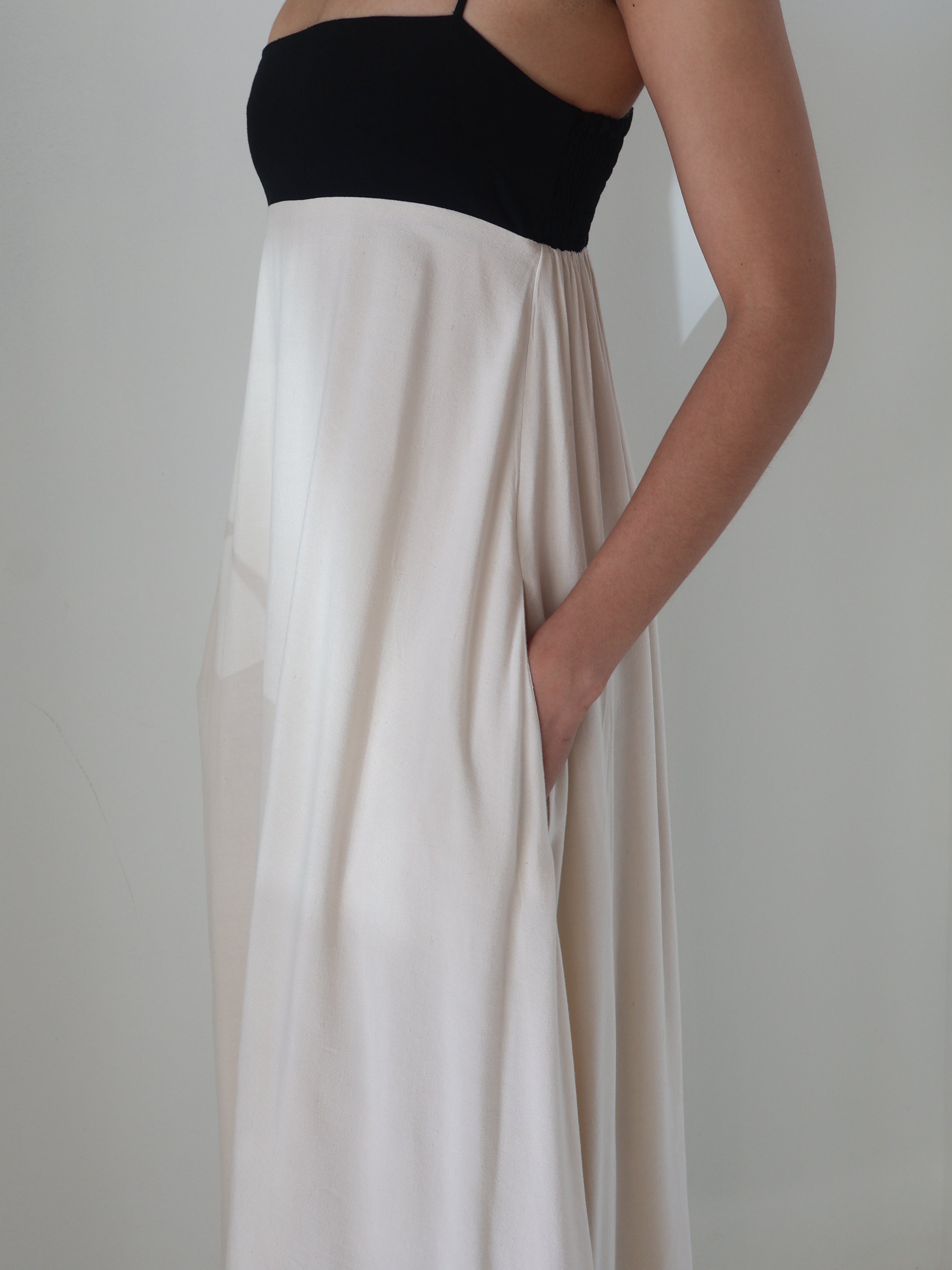 Ecru Color Block Clove Dress