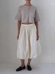 Ivory Bella Midi Bubble Skirt