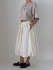 Ivory Bella Midi Bubble Skirt