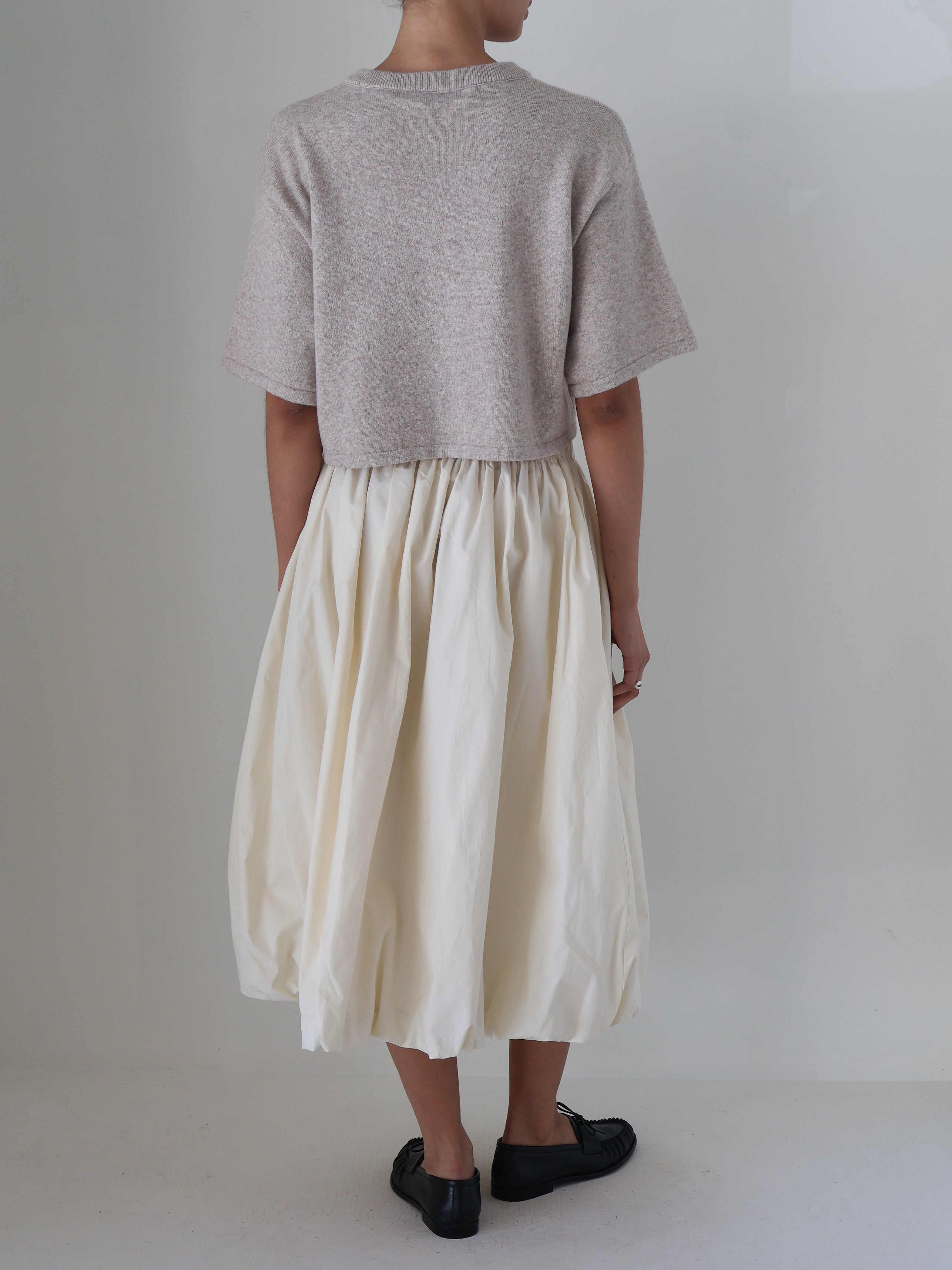 Ivory Bella Midi Bubble Skirt