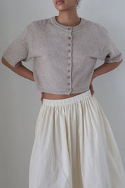 Ivory Bella Midi Bubble Skirt