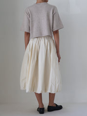 Ivory Bella Midi Bubble Skirt