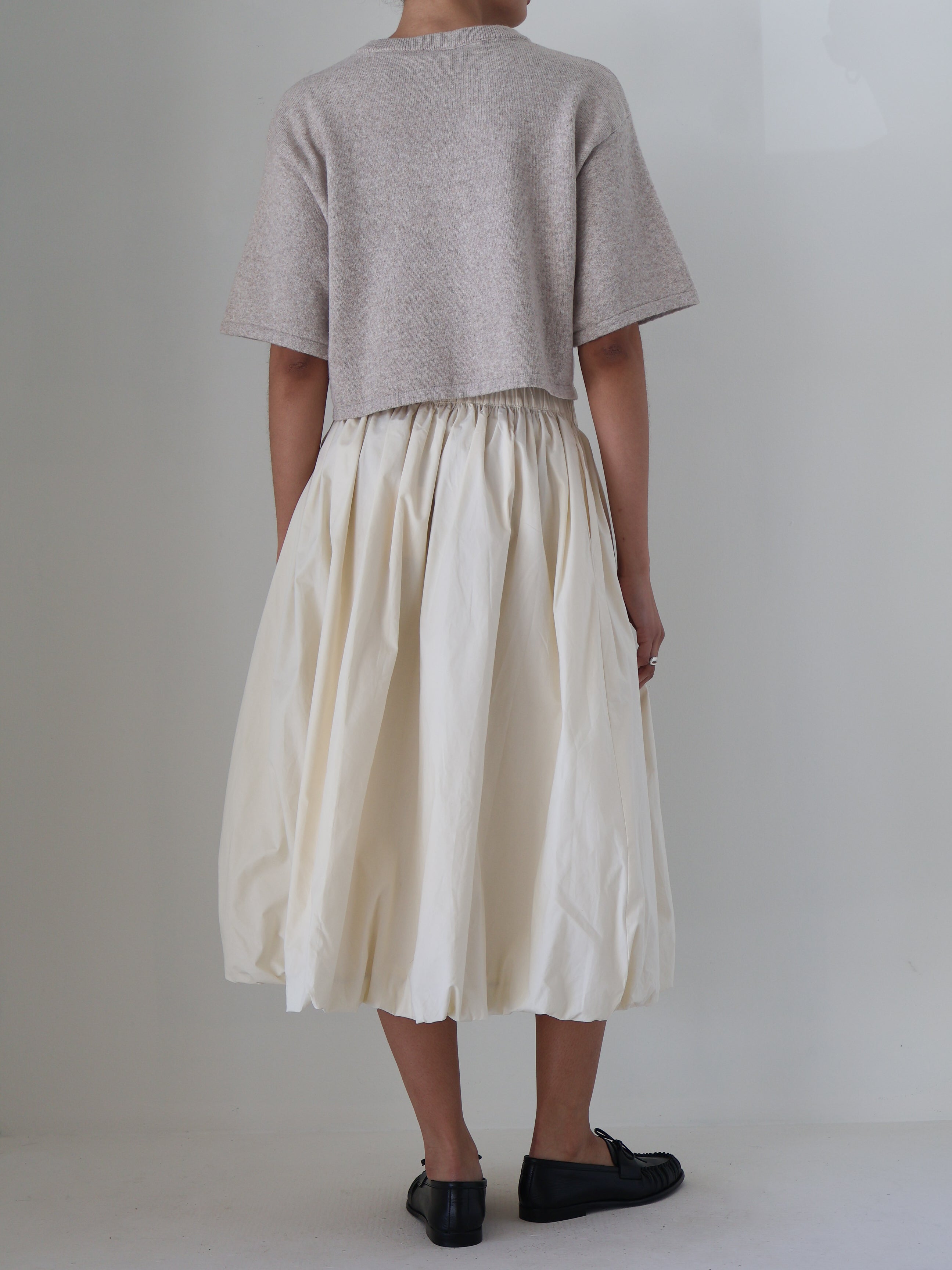 Ivory Bella Midi Bubble Skirt