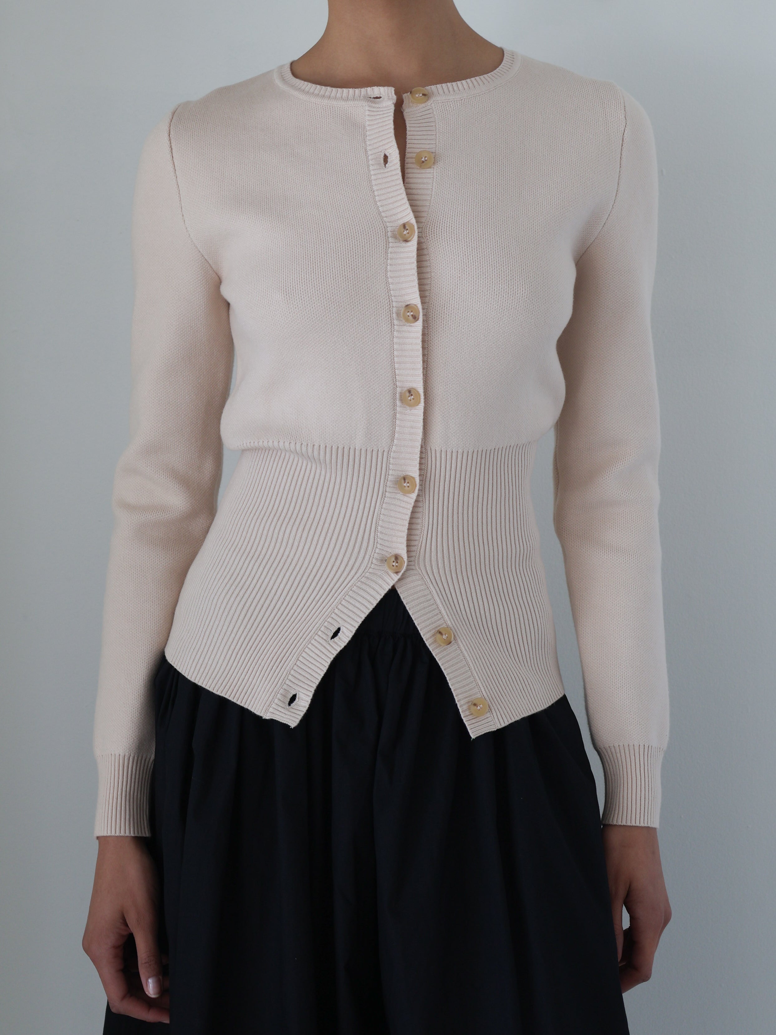 Ecru Knit Sophia Cardigan