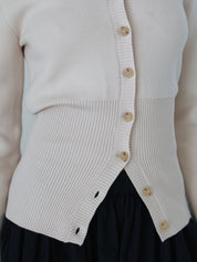 Ecru Knit Sophia Cardigan