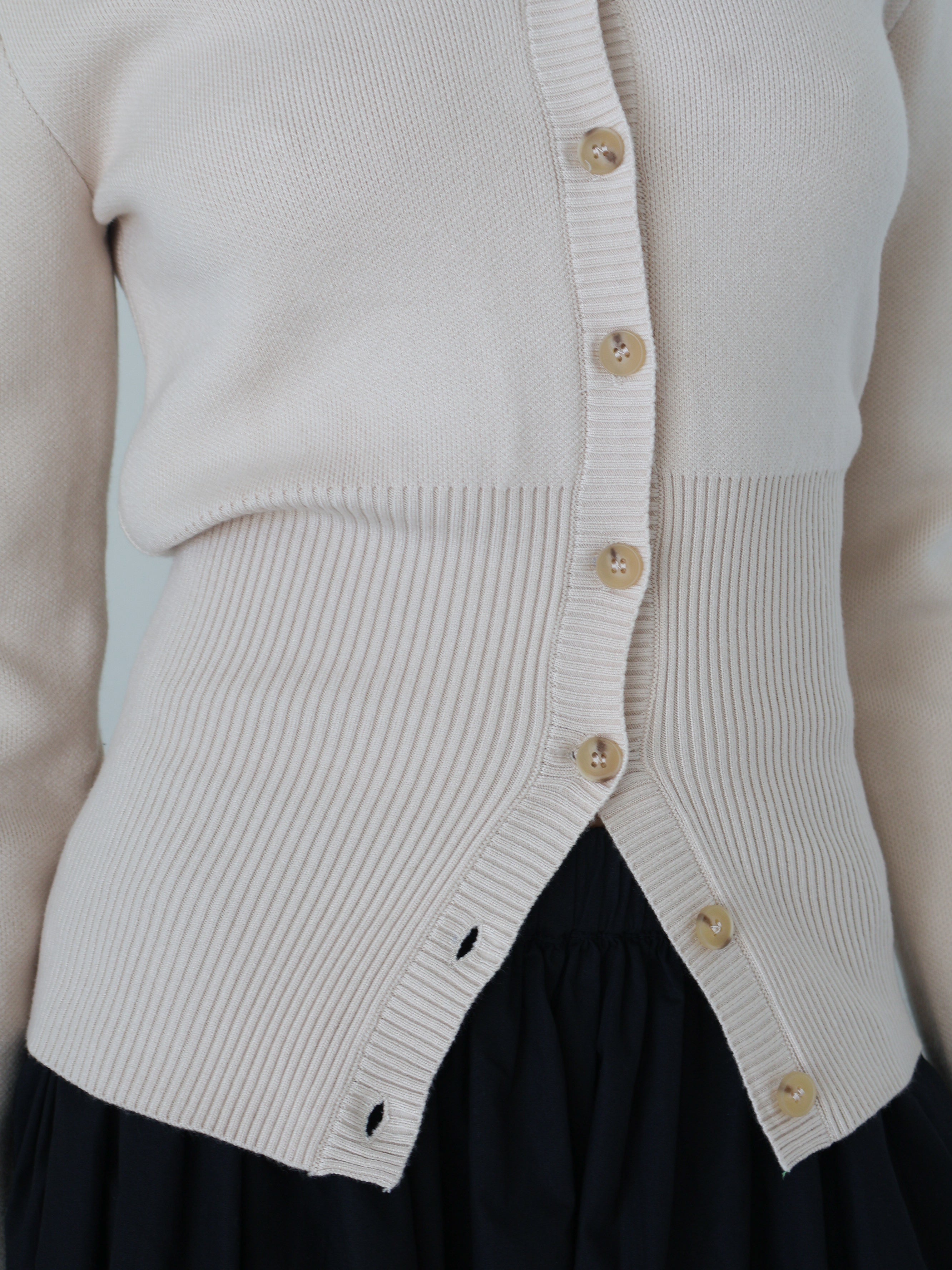 Ecru Knit Sophia Cardigan