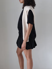 Black Libi Mini Bubble Skirt