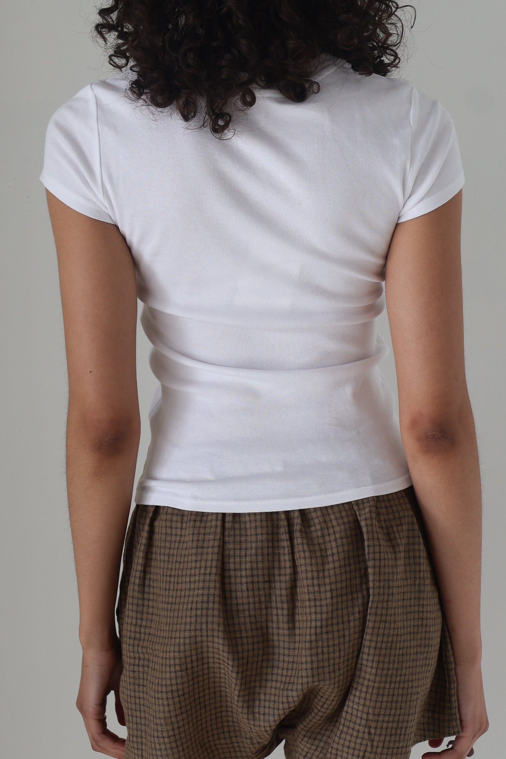 Dear Society Embroidered Script Bebe Tee