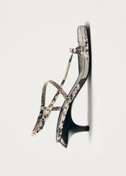 Alohas Magali Indo Cream Leather Sandals