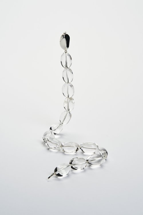 Mussels and Muscles Pebbles Necklace - Rock Crystal