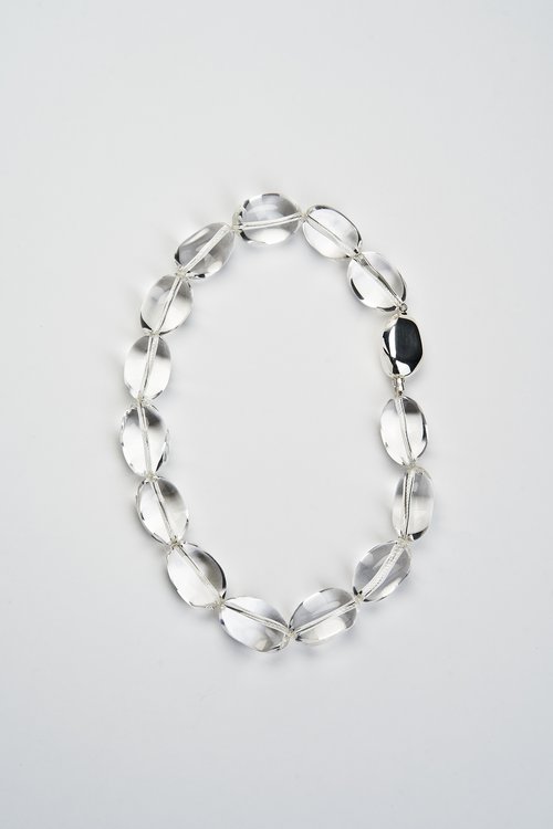 Mussels and Muscles Pebbles Necklace - Rock Crystal