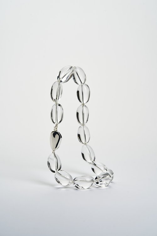 Mussels and Muscles Pebbles Necklace - Rock Crystal