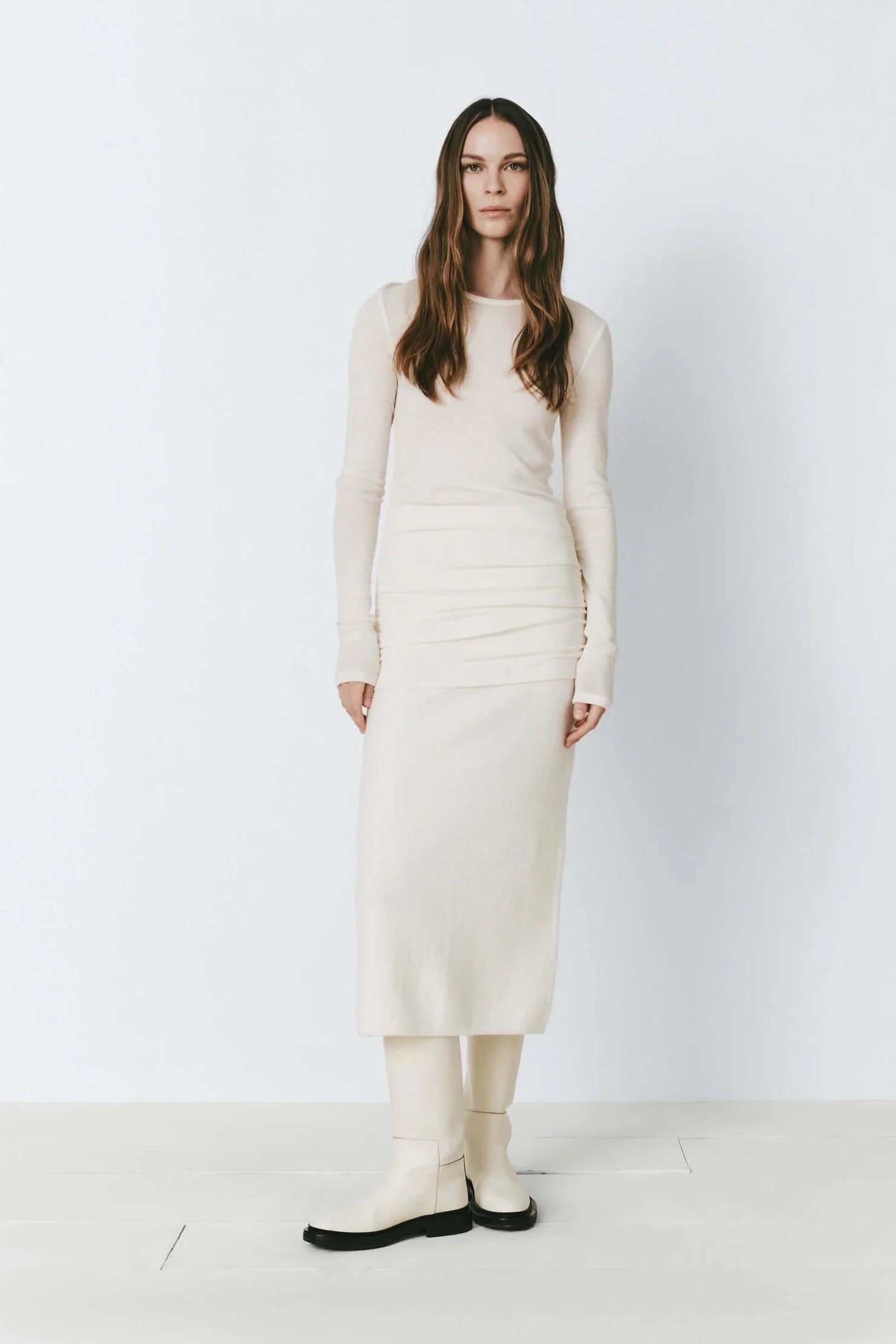 Rue Sophie Annette Ecru Knit Top
