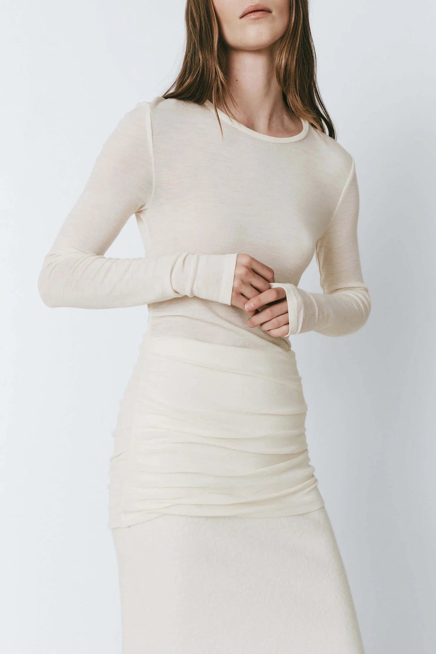 Rue Sophie Annette Ecru Knit Top