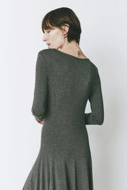Rue Sophie Grey Jersey Cler Dress