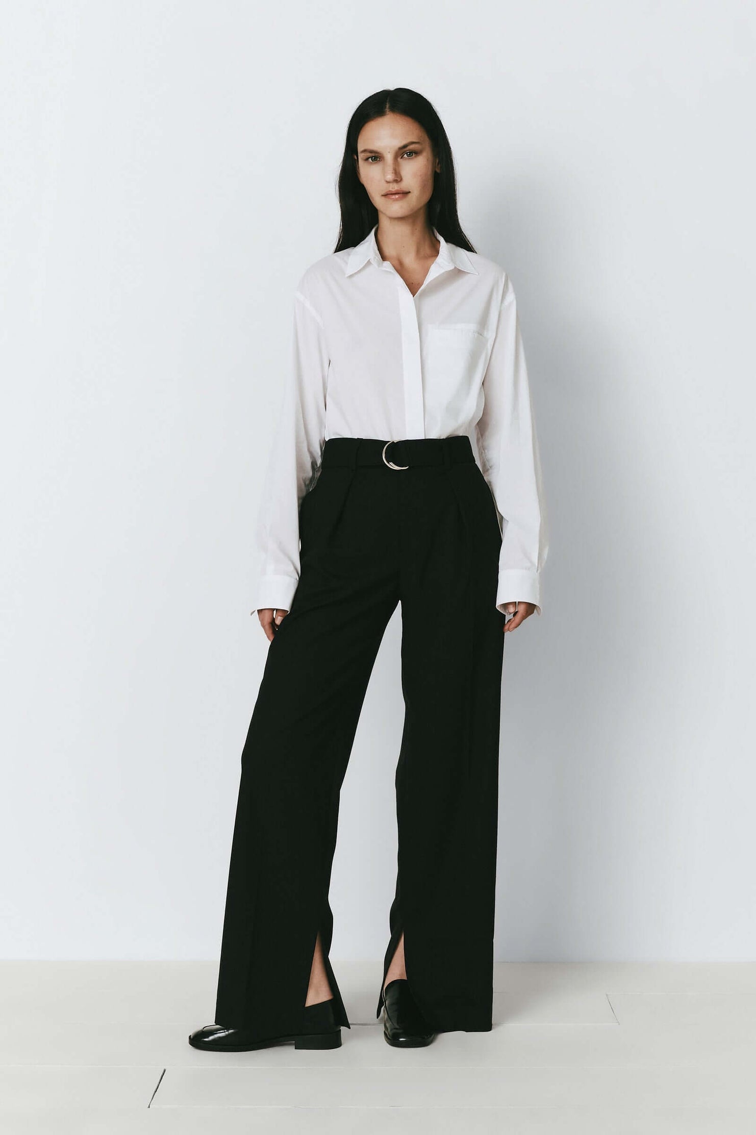 Rue Sophie Black Eleonore Belted Pant
