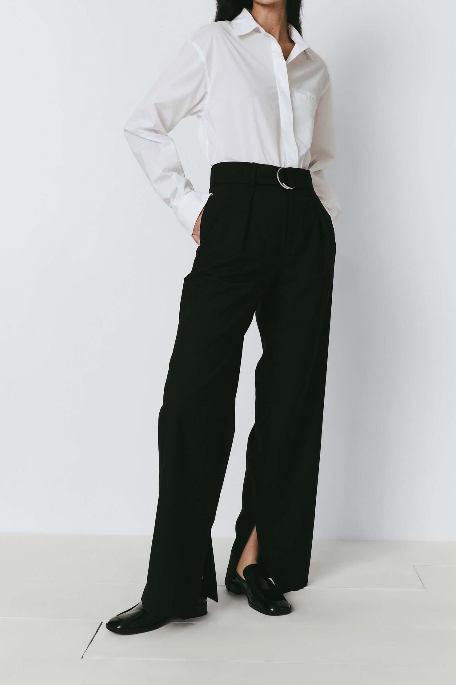 Rue Sophie Black Eleonore Belted Pant