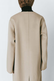 Rue Sophie Grey Mathe Double-Faced Belted Coat