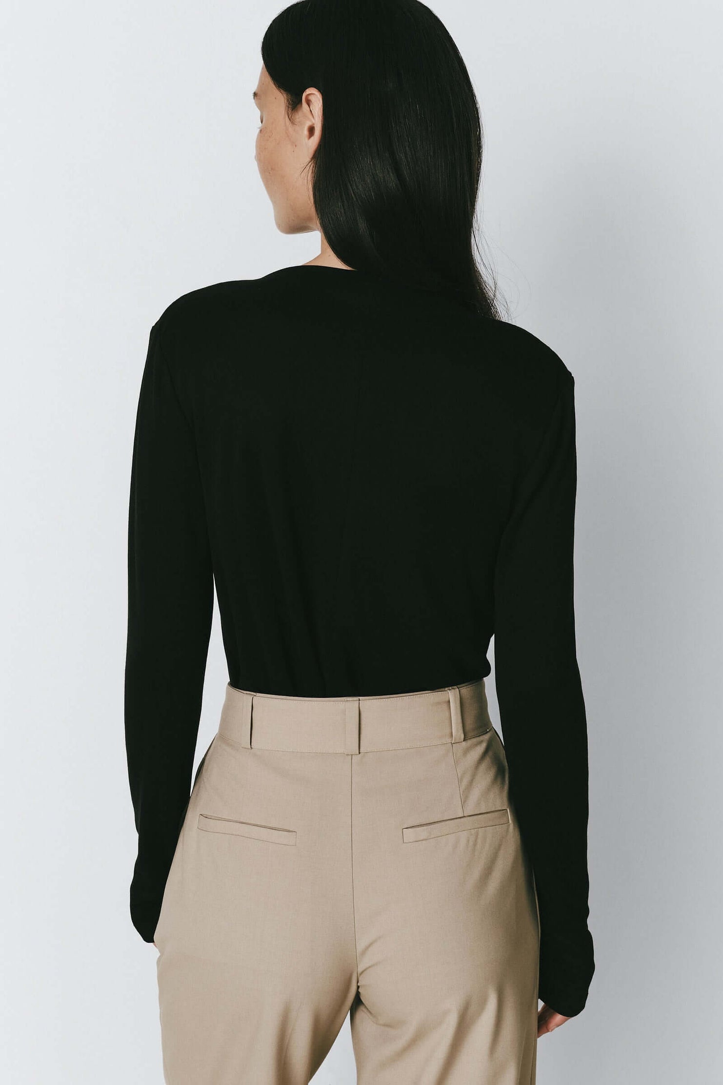 Rue Sophie Black Nicole Modal Top