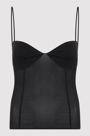 St. Agni Black Silk Cami