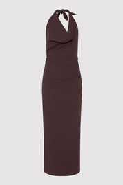 St. Agni Structural Tie Dress in Port