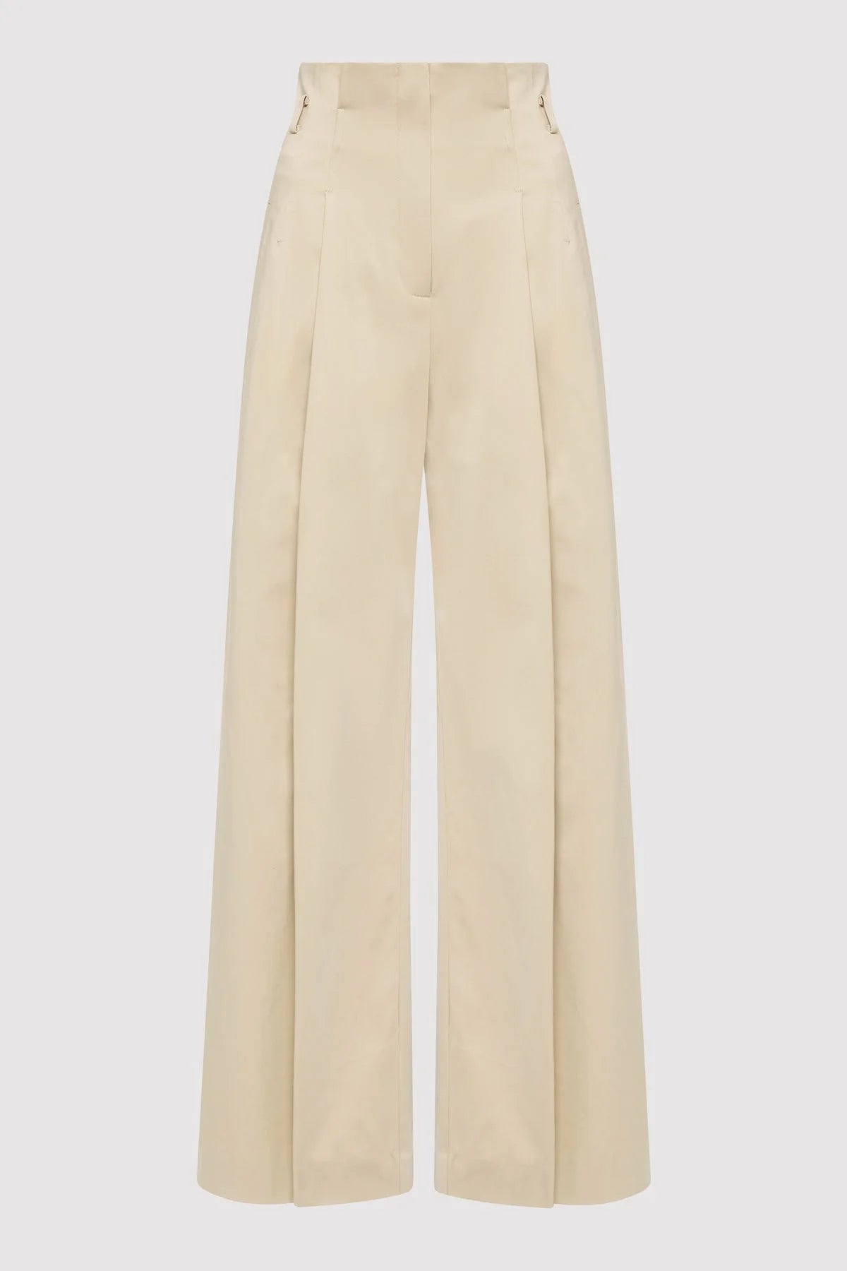 St. Agni Champagne Cotton Paperbag Waist Trousers