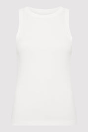 St. Agni White Organic Cotton Bateau Tank