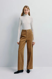 Rue Sophie Halley Ivory Turtleneck Knit Top