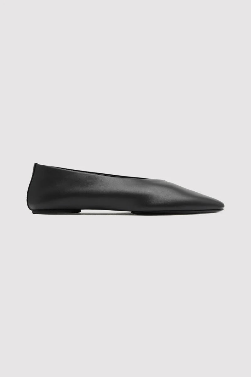 St. Agni Black Soft Glove Ballet Flat