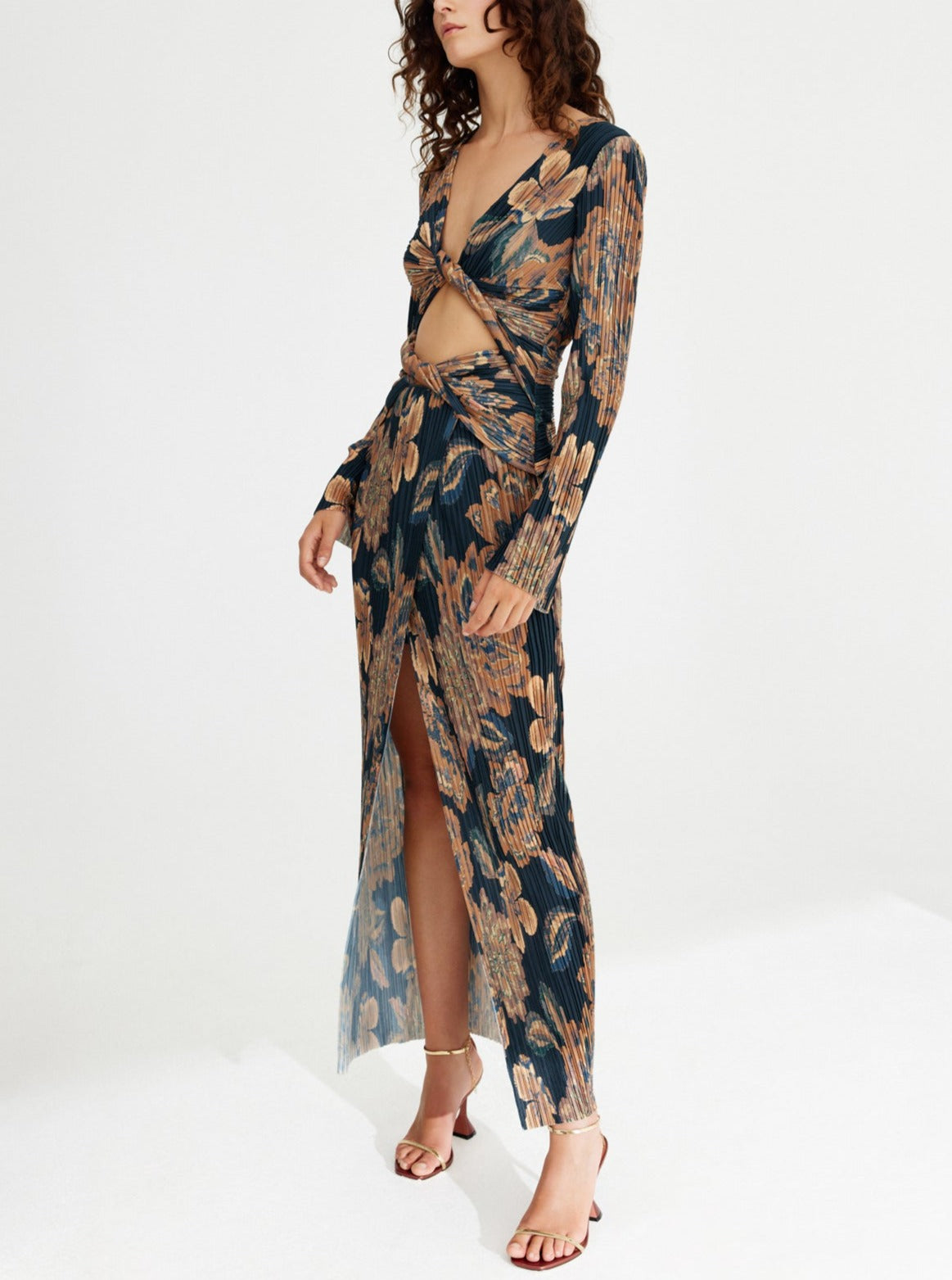Gold Tapestry Lori Maxi Dress