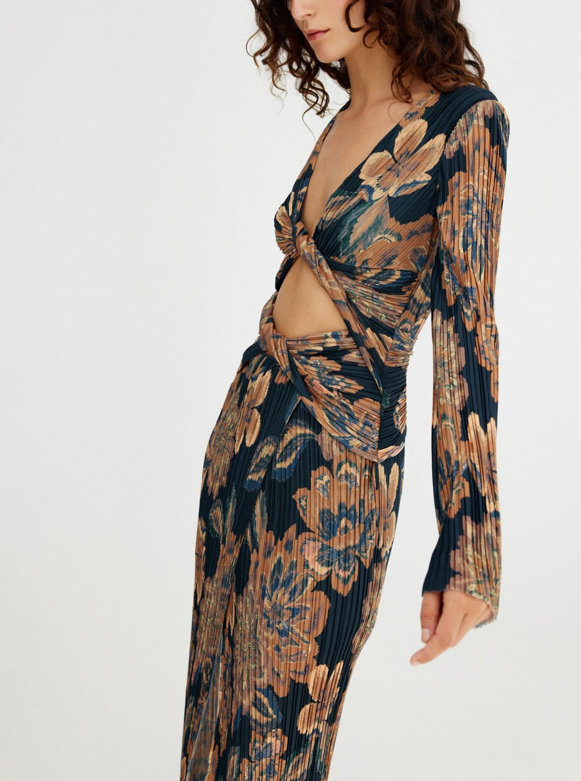 Gold Tapestry Lori Maxi Dress