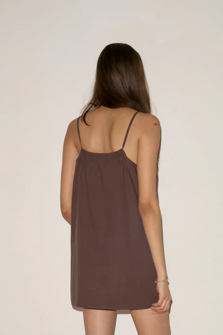Deiji Studios Chocolate Light Mini Dress