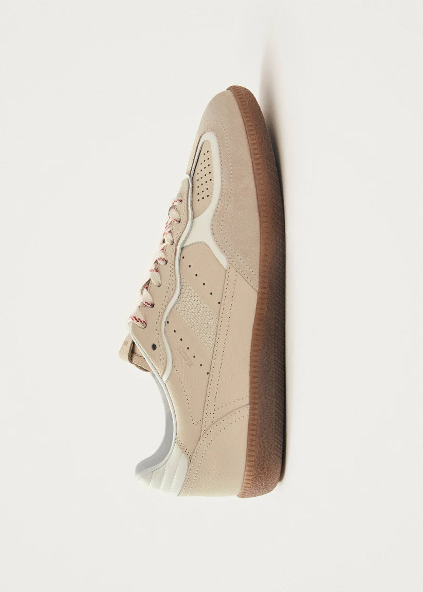 Alohas Rife Grain Cream Leather Sneakers