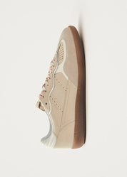 Alohas Rife Grain Cream Leather Sneakers