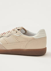 Alohas Rife Grain Cream Leather Sneakers