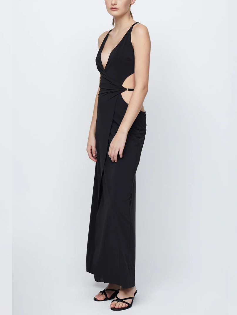 Bec + Bridge Zadie Wrap Cut Out Maxi Dress