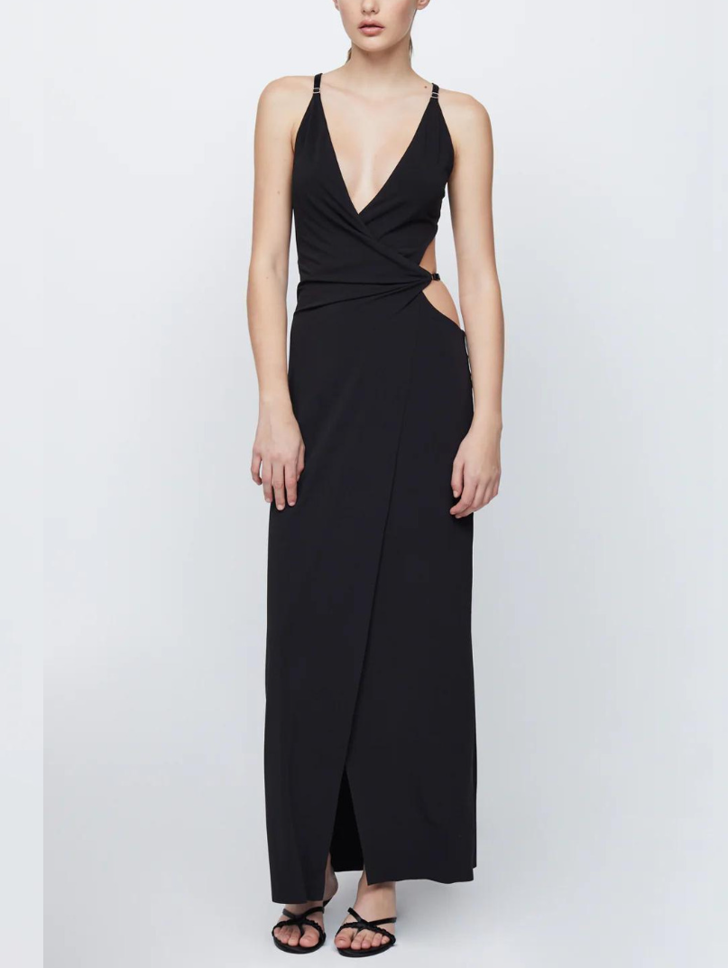 Bec + Bridge Zadie Wrap Cut Out Maxi Dress