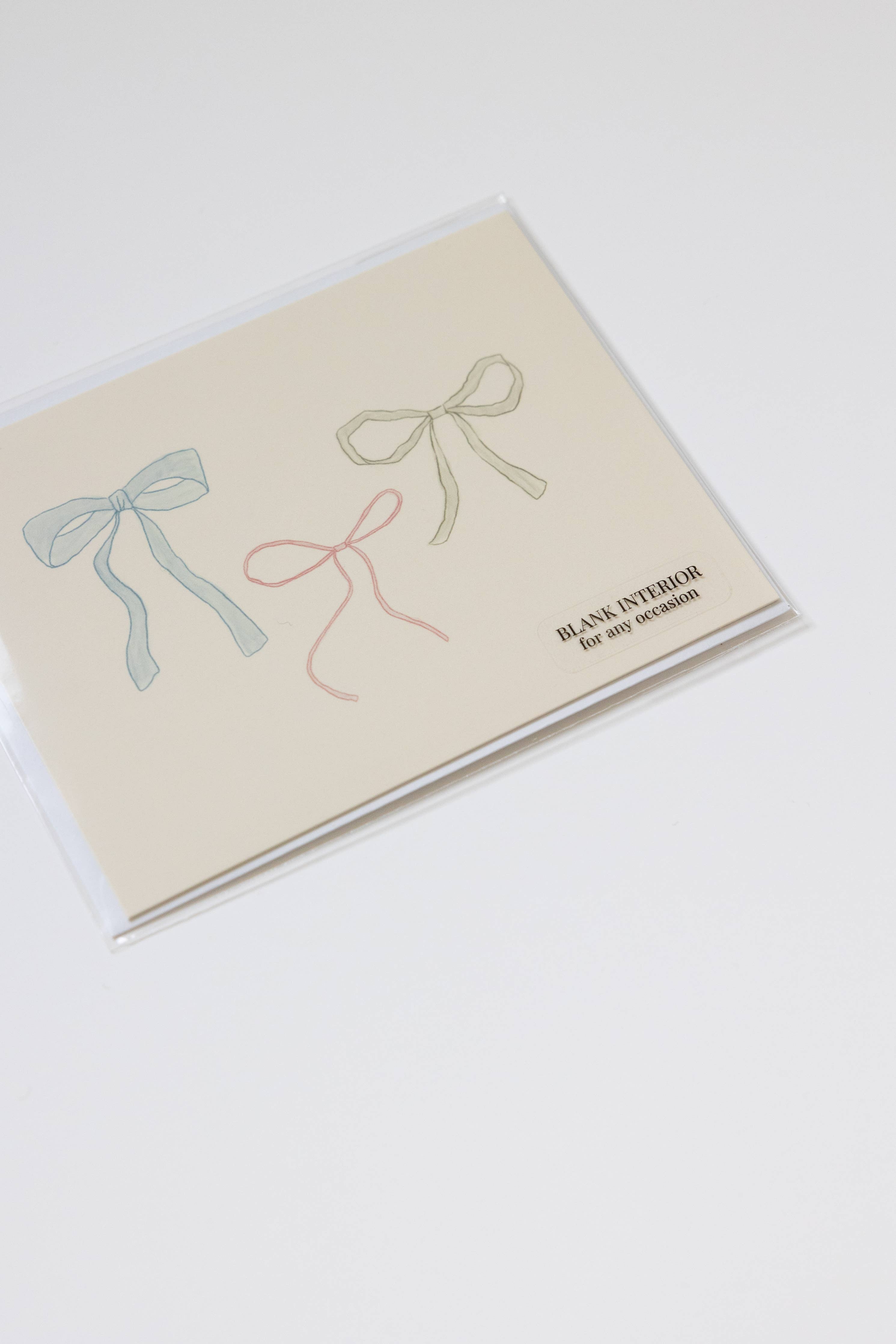 Sumner Lane Ribbon Bow Greeting Card