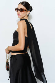 Calliope Strapless Top With Scarf
