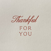 Jaymes Paper Thankful For You Card