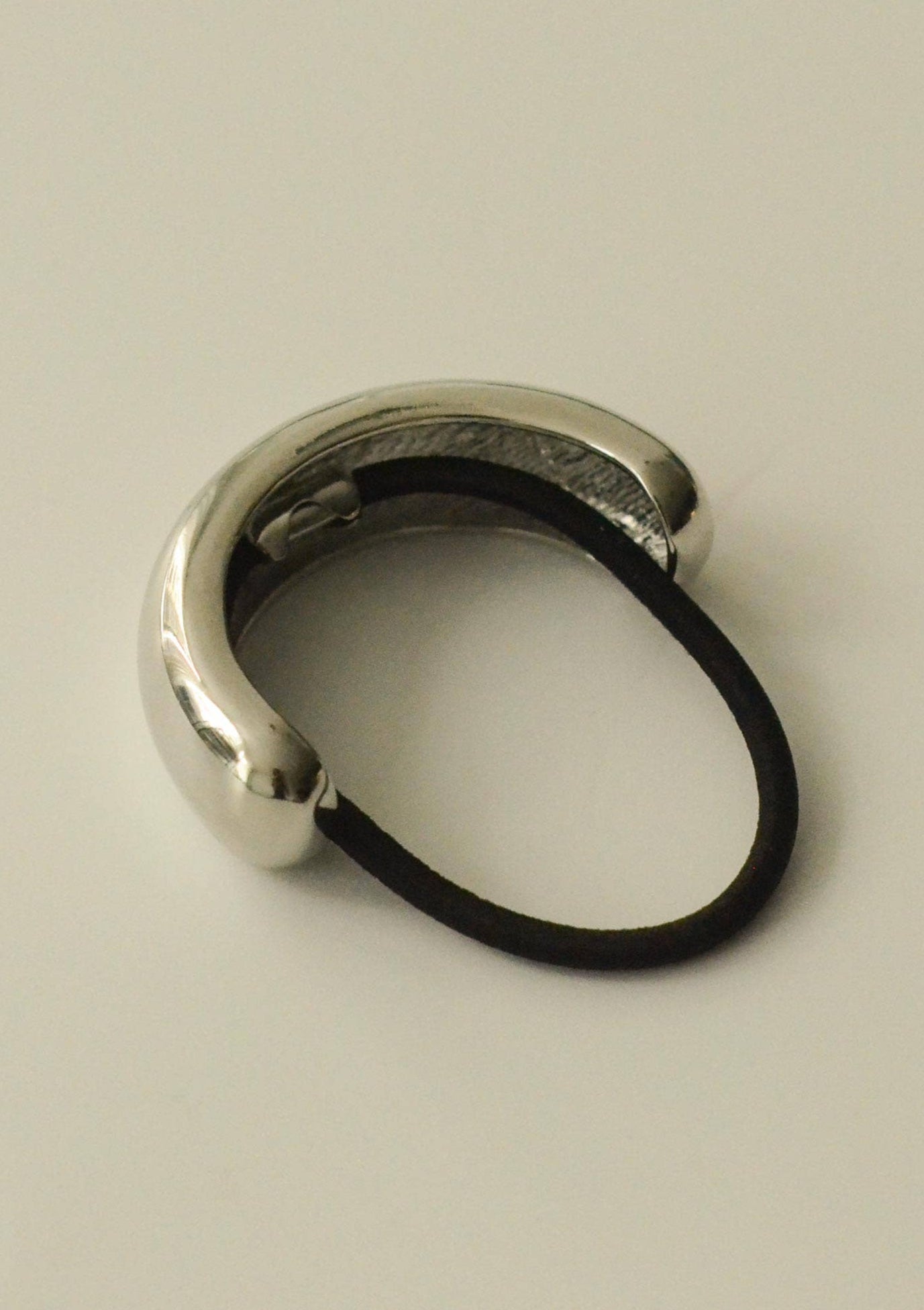 Silver Wide Metal Cuff Hair Tie